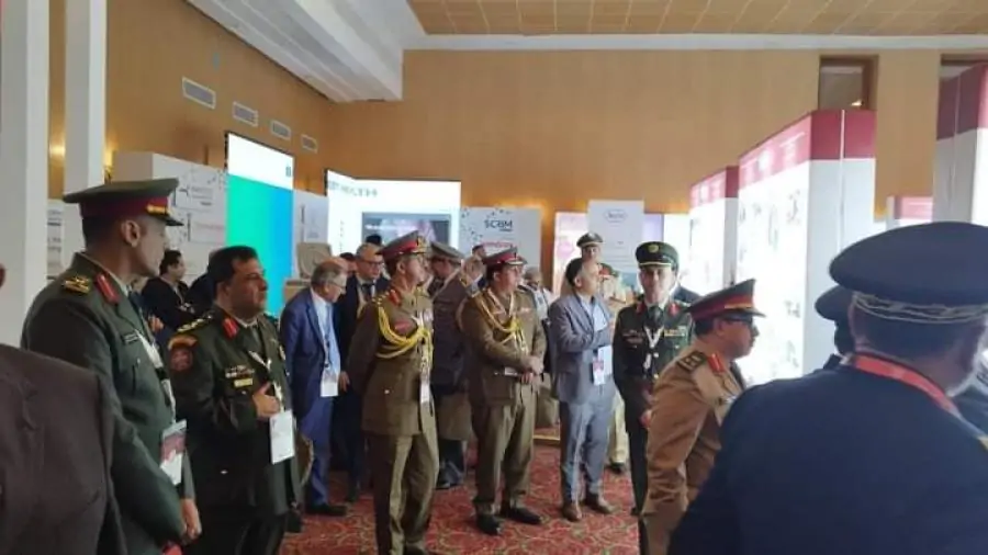 مفتشية الصحة العسكرية تنظم المؤتمر السادس لمجموعة العمل الإقليمية العربية بالتزامن مع المؤتمر السادس لمجموعة العمل الإقليمية المغاربية للطب العسكري .